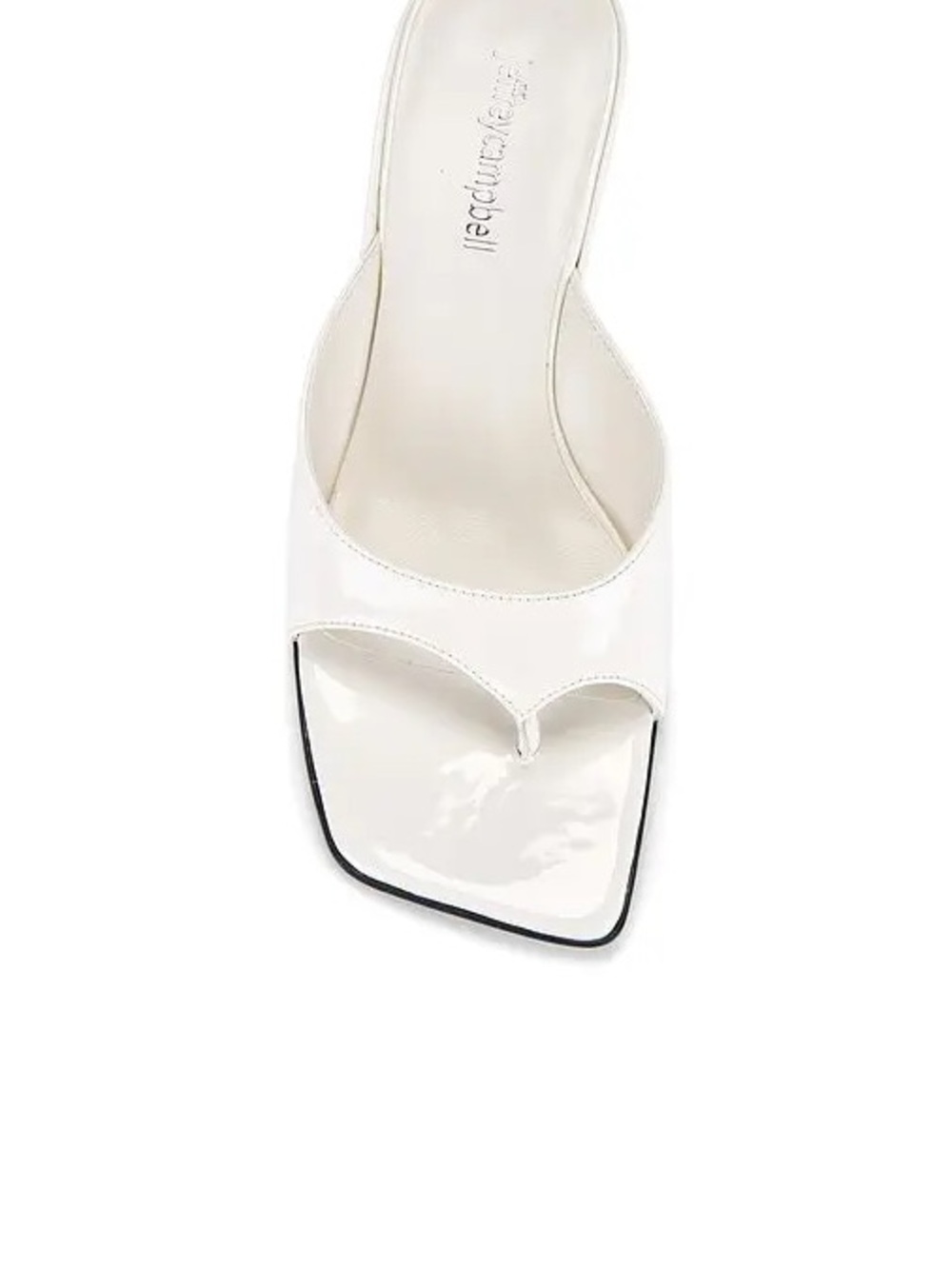 JEFFREY CAMPBELL HONEY BUN WHITE PATENT WEDGE SANDALS 8.5 - Picture 9 of 11